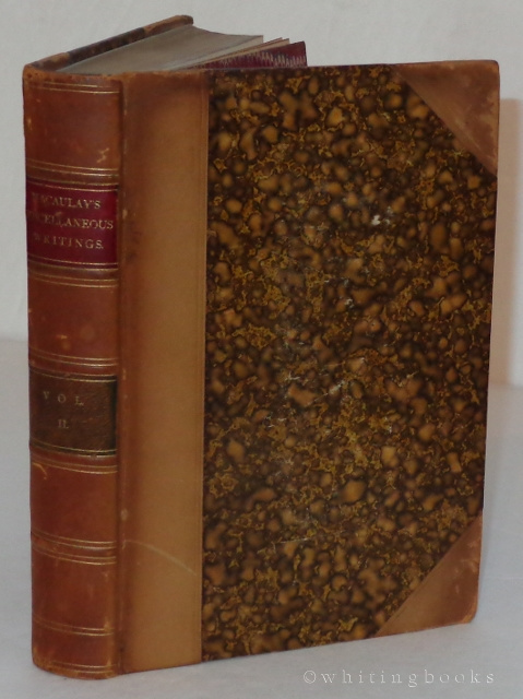 Image for The Miscellaneous Writings Speeches and Poems of Lord Macaulay, Volume II