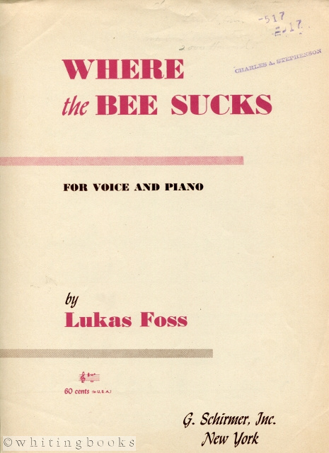 Image for Where the Bee Sucks: Ariel's song from "The Tempest"