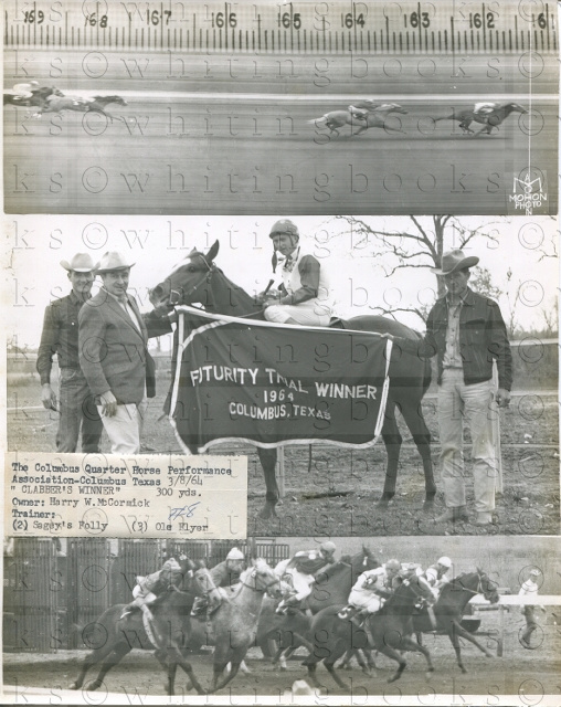 Columbus, Texas Horse Racing Track Photos (2) 1960s The Columbus