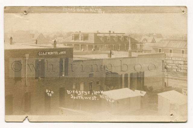 Image for Alvin, Texas Real Photo Post Card (RPPC): Town View Looking Southwest Circa 1910