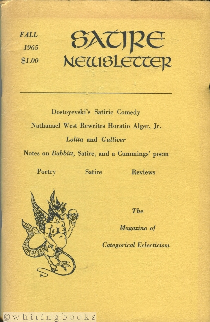 Image for Satire Newsletter, Volume III, Number 1, Fall 1965