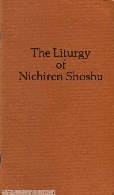 Image for The Liturgy of Nichiren Shoshu (The Taisekiji Version)