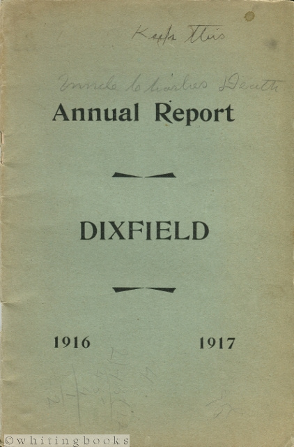Image for Annual Report of the Municipal Officers of the Town of Dixfield [Maine] for the Year Ending February 12, 1917