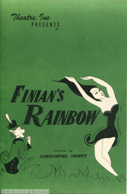 Image for Finian's Rainbow, Directed by Christopher Hewett, Choreography by Patsy Swayze - Theatre, Inc., Houston, 1962 Playbill/Program