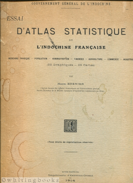 Image for Essai d'Atlas Statistique de l'Indochine Francais