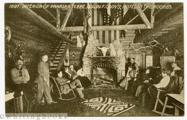 Image for [Postcard] Interior View of Pahaska Teepe, Col. W.F. Cody's Log Hotel in the Rockies [Wyoming] circa 1920