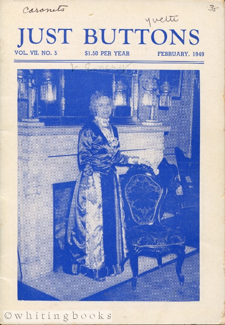 Image for Just Buttons for Pleasure, Pastime, and Profit - Vol. VII, No. 5, February 1949