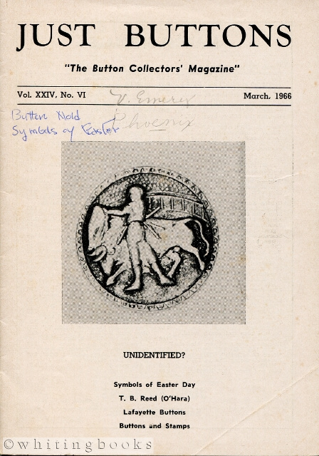 Image for Just Buttons for Pleasure, Pastime, and Profit - Vol. XXIV, No. VI, March 1966