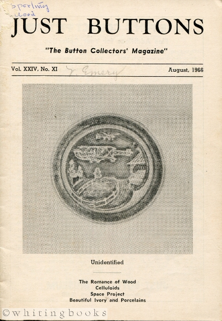 Image for Just Buttons for Pleasure, Pastime, and Profit - Vol. XXIV, No. XI, August 1966