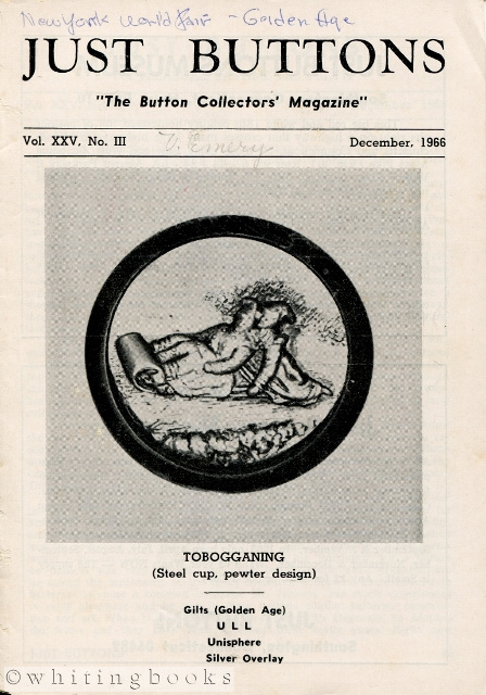 Image for Just Buttons for Pleasure, Pastime, and Profit - Vol. XXV, No. III, December 1966