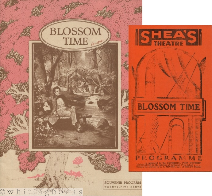 Image for Shea's Theatre Programme for the Performance of "Blossom Time" (1943) in Erie, Pennsylvania, Together with a Souvenir Program for "Blossom Time," the Franz Schubert Operetta