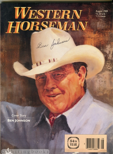 Image for Western Horseman Magazine August 1989 - Ben Johnson Cover Story, Ben Johnson Signed Cover
