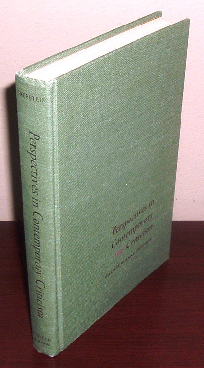 Image for Perspectives in Contemporary Criticism: a Collection of Recent Essays By American, English, and European Literary Critics