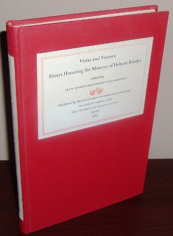 Image for Vistas and Vectors: Essays Honoring the Memory of Helmut Rehder